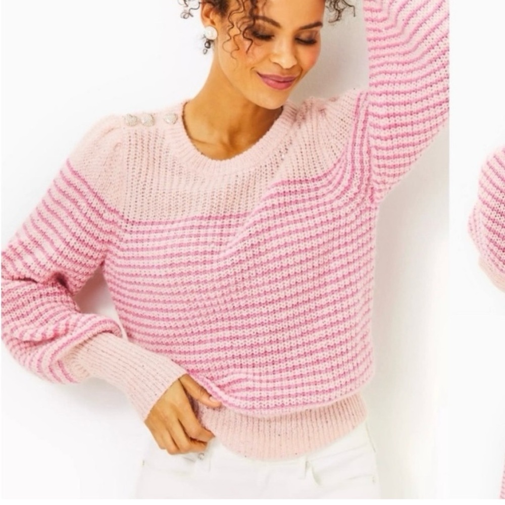 Lilly Pulitzer Pink Knit Crew Neck Top